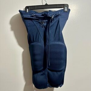 Youth Navy Tie Front Football Padded Pants (R1)